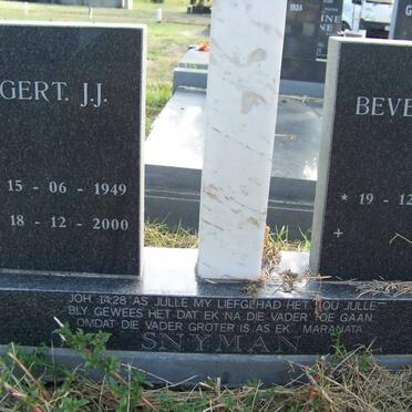 SNYMAN Gert J.J. 1949-2000 &amp; Beverley 1952-