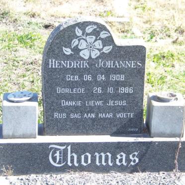 THOMAS Hendrik Johannes 1908-1986