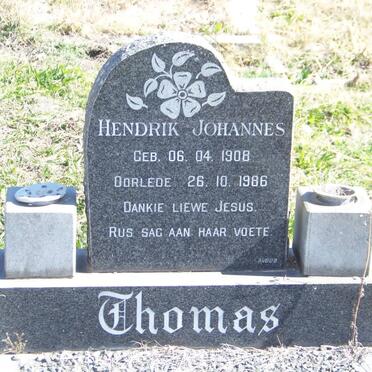 THOMAS Hendrik Johannes 1908-1986
