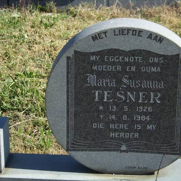 TESNER Hermanus Eduard C. 1913-1992 &amp; Maria Susanna 1926-1984