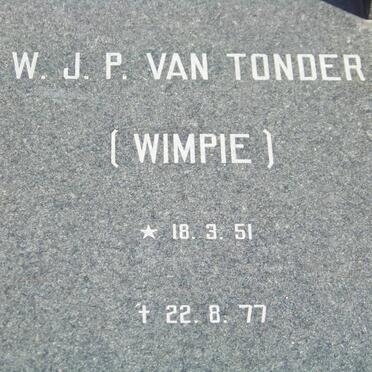 TONDER W.J.P., van 1951-1977