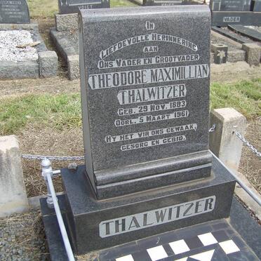 THALWITZER Theodore Maximillian 1883-1961