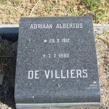 VILLIERS Adriaan Albertus, de 1912-1980