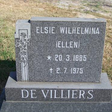 VILLIERS Elsie Wilhelmina, de 1885-1975