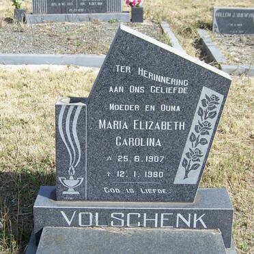 VOLSCHENK Maria Elizabeth Carolina 1907-1980