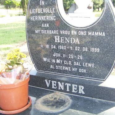 VENTER Henda 1960-1999