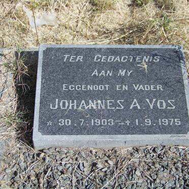 VOS Johannes A. 1903-1975