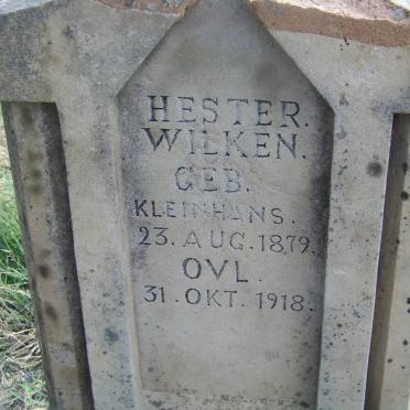 WILKEN Hester nee KLEINHANS 1879-1918