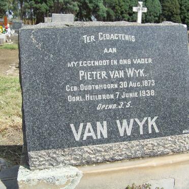 WYK Pieter, van 1873-1938