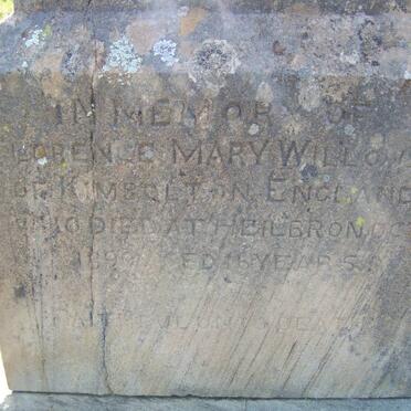 WILLOWS Florence Mary -1890