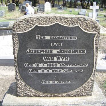 WYK Josephus Johannes, van 1869-1942
