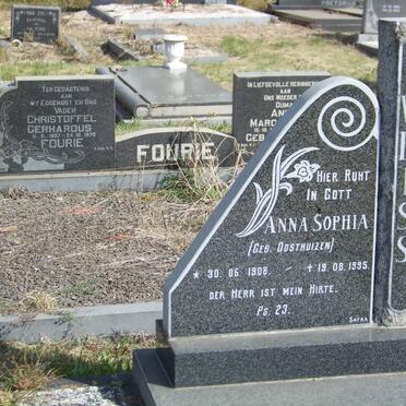 WEISS Anna Sophia nee OOSTHUIZEN 1908-1995