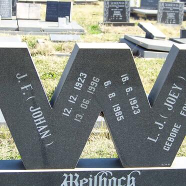 WEILBACH J.F. 1923-1996 &amp; L.J. FOUCHÉ 1923-1985