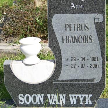 WYK Petrus Francois, van 1961-2001