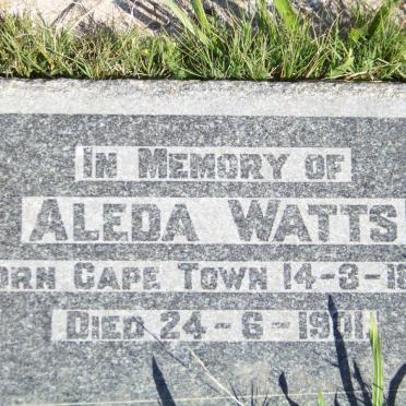 WATTS Aleda 1829-1901