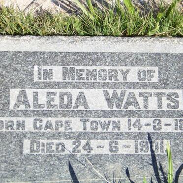 WATTS Aleda 1829-1901