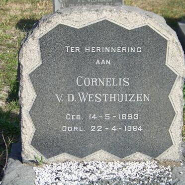 WESTHUIZEN Cornelis, v.d. 1893-1964