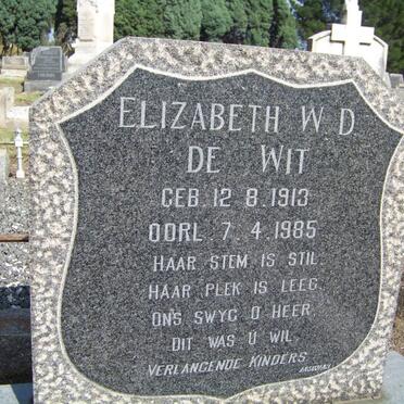 WIT Elizabeth W.D., de 1913-1985