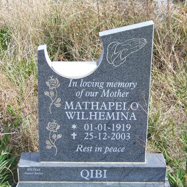 QIBI Mathapelo Wilhelmina 1919-2003