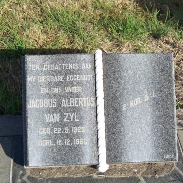 ZYL Jacobus Albertus, van 1925-1960
