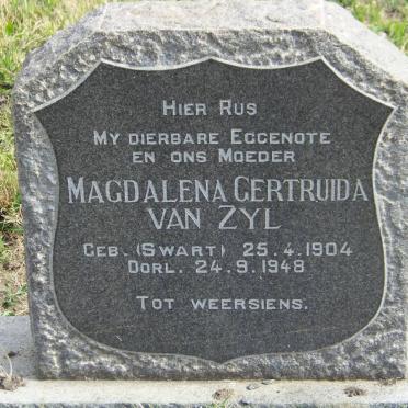 ZYL Magdalena Gertruida, van nee SWART 1904-1948