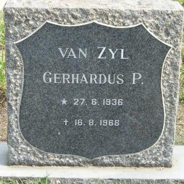 ZYL Gerhardus P., van 1936-1968