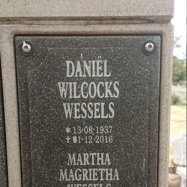 WESSELS Daniël Wilcocks 1937-2016 &amp; Martha Magrietha PRETORIUS 1948-