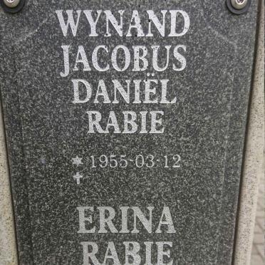 RABIE Wynand Jacobus Daniël 1955- &amp; Erina 1955-