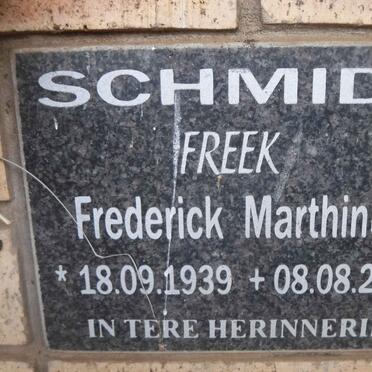 SCHMIDT Frederick Marthinus 1939-2011