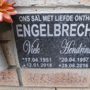 ENGELBRECHT Vick 1951-2018 &amp; Hendrina 1957-2016