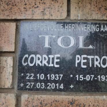 TOL Corrie 1937-2014 &amp; Petro 1935-
