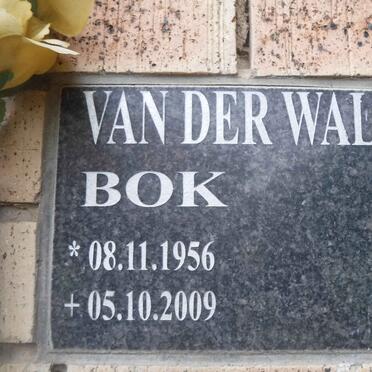 WALT Bok, van der 1956-2009