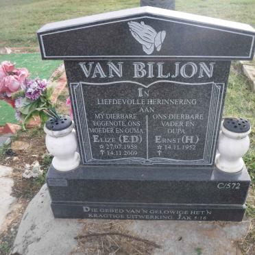 BILJON Ernst H., van 1952- &amp; E.D. 1958-2009