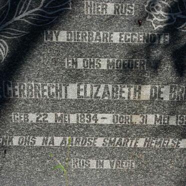 BRUYN Gerbrecht Elizabeth, de 1894-1953