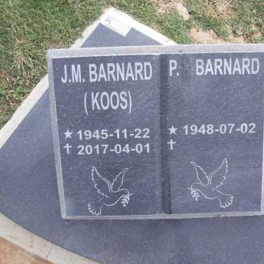 BARNARD J.M. 1945-2017 &amp; P. 1948-