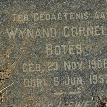 BOTES Wynand Cornelis 1908-1952