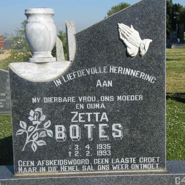 BOTES Zetta 1935-1993
