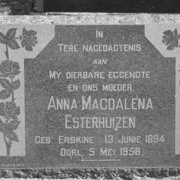 ESTERHUIZEN Anna Magdalena nee ERSKINE 1894-1958