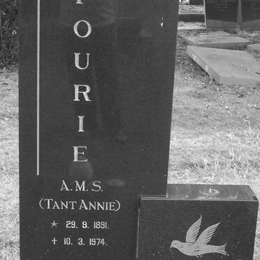 FOURIE A.M.S. 1891-1974