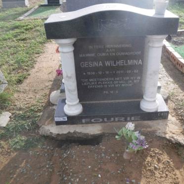 FOURIE Gesina Wilhelmina 1936-2011