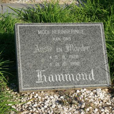 HAMMOND Ansie 1926-1990