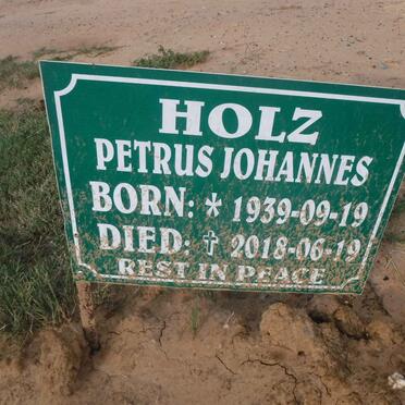 HOLZ Petrus Johannes 1939-2018