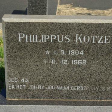 KOTZE Philippus 1904-1968