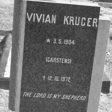 KRUGER Vivian nee CARSTENS 1904-1972