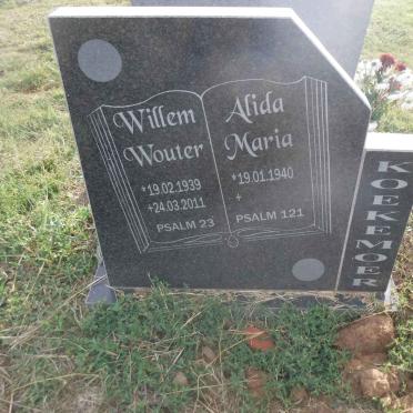 KOEKEMOER Willem Wouter 1939-2011 &amp; Alida Maria 1940-
