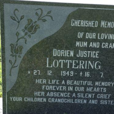 LOTTERING Dorien Justice 1949-1996