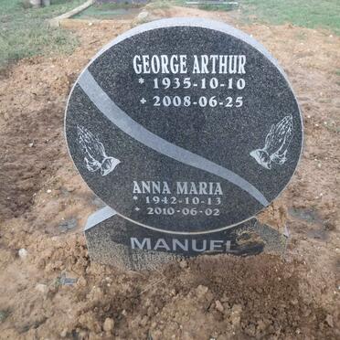 MANUEL George Arthur 1935-2008 &amp; Anna Maria 1942-2010