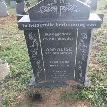 MERWE Annalise, van der 1960-2011