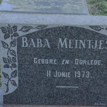 MEINTJES Baba 1973-1973