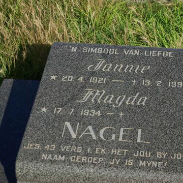 NAGEL Jannie 1921-1991 &amp; Magda 1934-